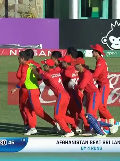 Winning Moment | SL v AFG | ICC U19 Men’s CWC 2022