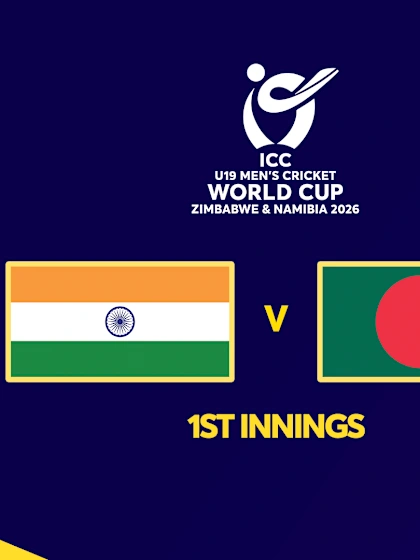 U19: India v Bangladesh (1st Innings)