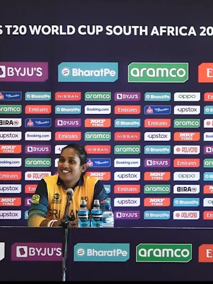 9 February - Cape Town - Sri Lanka Captain Chamari Athapaththu pre-match press conference