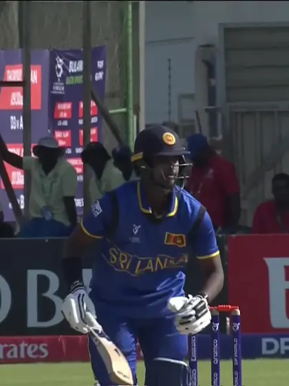 Viran Chamuditha with a Four vs. South Africa
