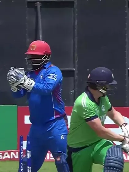 Kevin O'Brien bowled by Rashid Khan for 41
