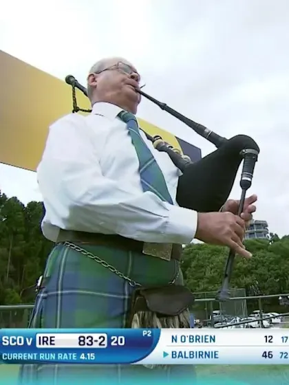 A piper in the crowd!