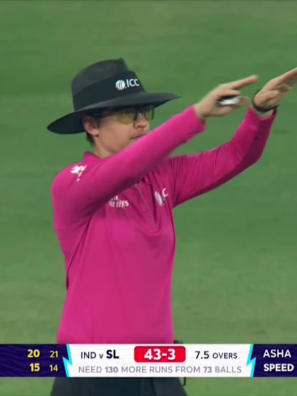 Logo of Anushka Sanjeewani - Wicket - India vs Sri Lanka