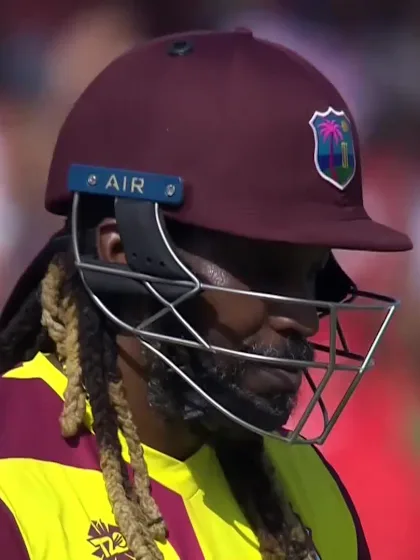 Gayle is removed by Mahedi Hasan for four