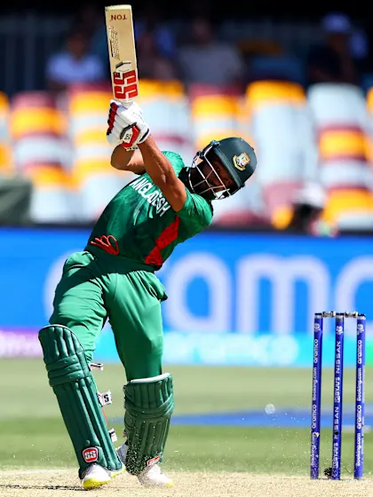 Logo of Najmul Hossain Shanto smacks 10 runs from two balls | T20WC 2022