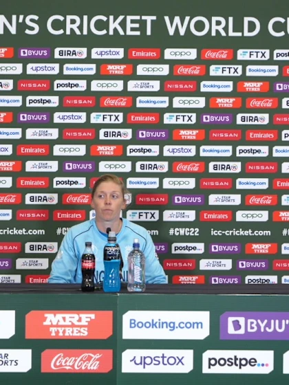9 March - Dunedin - England Captain Heather Knight post-match press conference