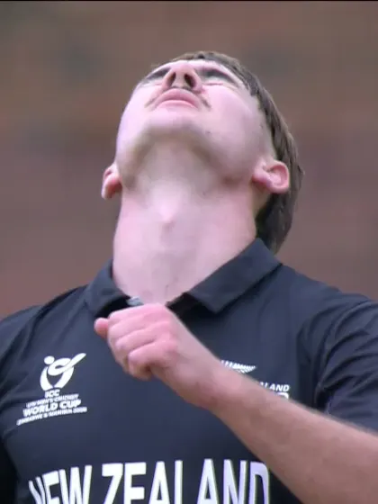 Nitish Sudini with a Four vs. New Zealand