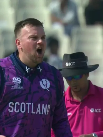Thomas Draca - Wicket - Scotland vs Italy