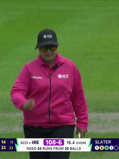 Orla Prendergast - Wicket - Scotland vs Ireland