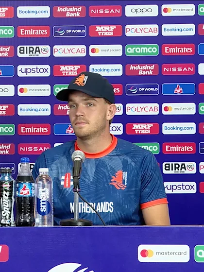 Logo of 5 October - Hyderabad - Netherlands player Bas de Leede pre-match press conference