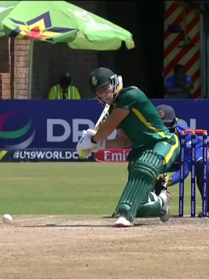 J van Schalkwyk with a Six vs. Sri Lanka