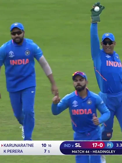 Logo of CWC19: SL v IND - Bumrah strikes removing Karunaratne