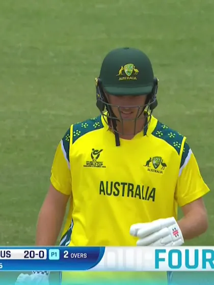 W Malajczuk with a Four vs. Ireland