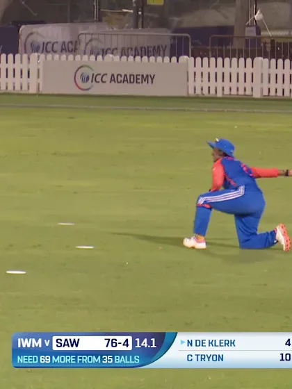 Logo of Nadine Klerk - Wicket - South Africa Women vs India Women