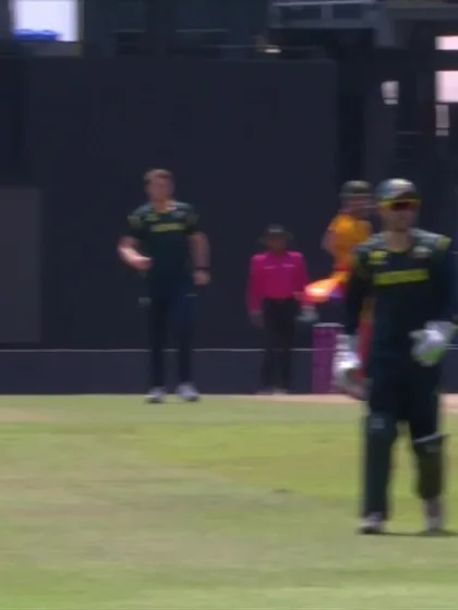 Ryan Burl - Wicket - Australia vs Zimbabwe