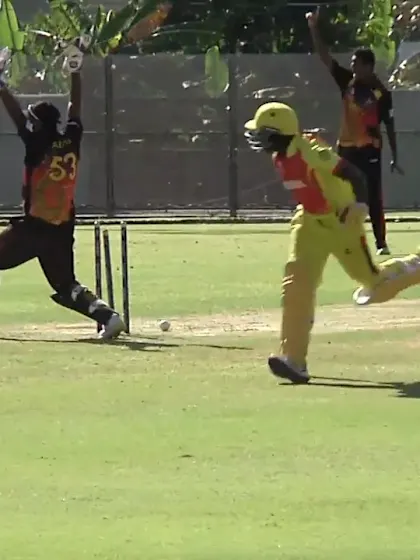 Lutaaya is run-out | UGA v PNG | ICC U19 Men’s CWC 2022