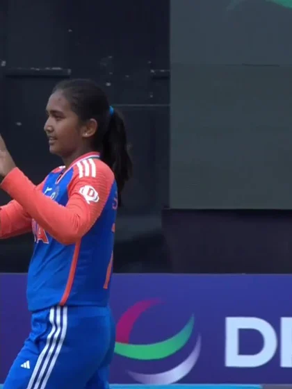 Logo of K Jones with a Batting vs India Women Under-19