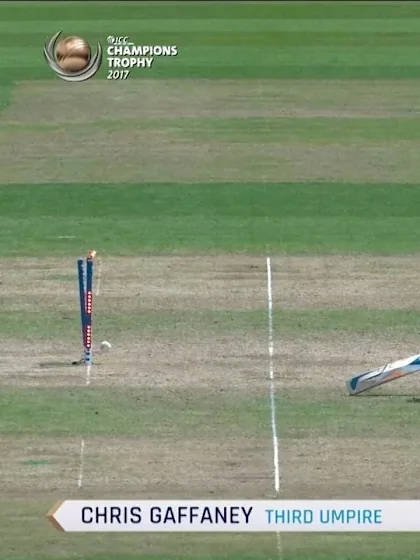 WICKET: Rashid run-out courtesy a direct hit by Shehzad
