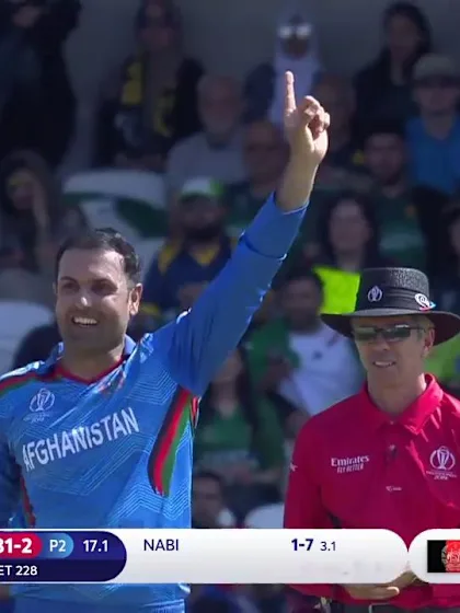 Logo of CWC19: PAK v AFG - Nabi gets the big wicket of Babar