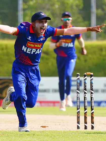 UAE win by eight wickets over Singapore while Nepal trounce Hong Kong by nine wickets and Malaysia outscore Kuwait by five wickets