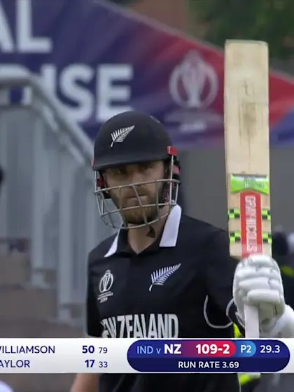 CWC19 SF: IND v NZ – Highlights of Kane Williamson's 95-ball 67