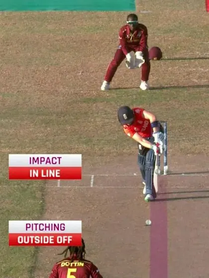 WI v ENG: Heather Knight lbw for six