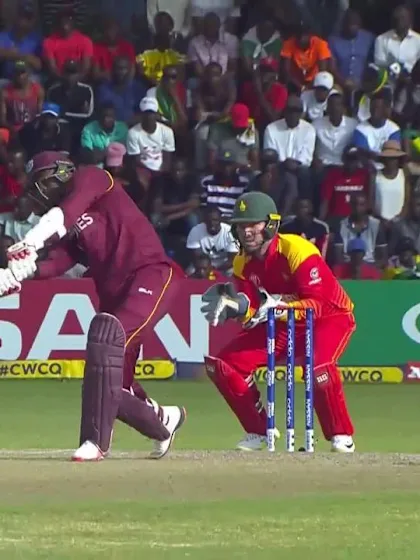 Samuels hits a HUGE six!