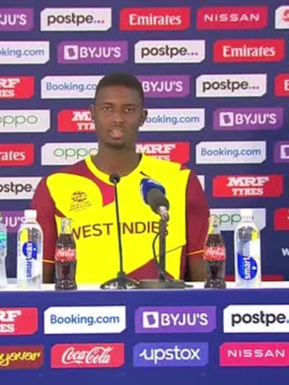 29 October - Sharjah - West Indies player Jason Holder post-match press conference