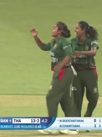 Logo of Wicket - Nattaya Boochatham - Bangladesh v Thailand