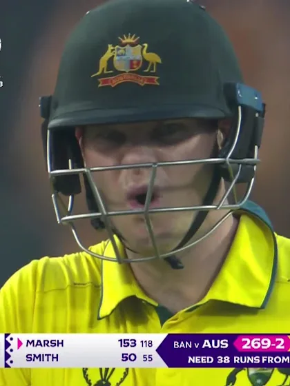 Steve Smith - Half Century - Australia vs Bangladesh