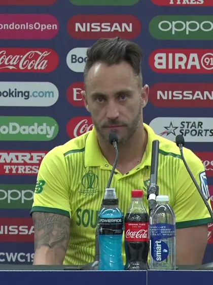 2 June - Oval - South Africa Captain Faf du Plessis and South Africa Manager Dr. Mohammed Moosajee post-match press conference