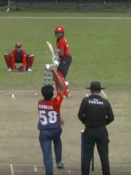 ICC U19 CWC Asia Qualifier Division 2: Second wicket for Kuwait opening bowler Hamza