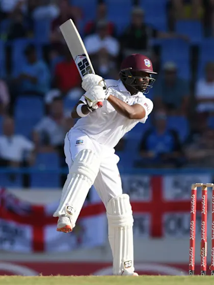 Windies battle hard to build crucial 85 run lead on day two