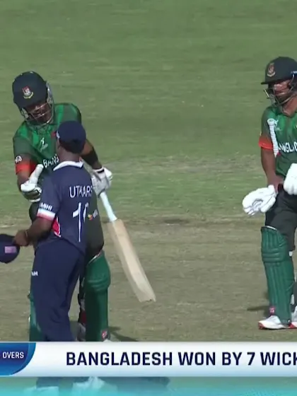 R Hossan with a Six vs. USA