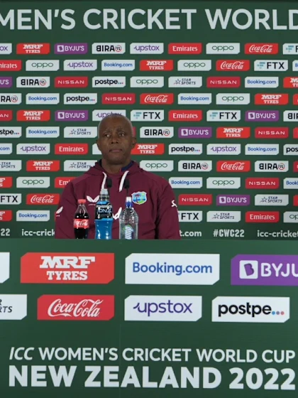 14 March - Hamilton - West Indies coach Courtney Walsh pre-match press conference