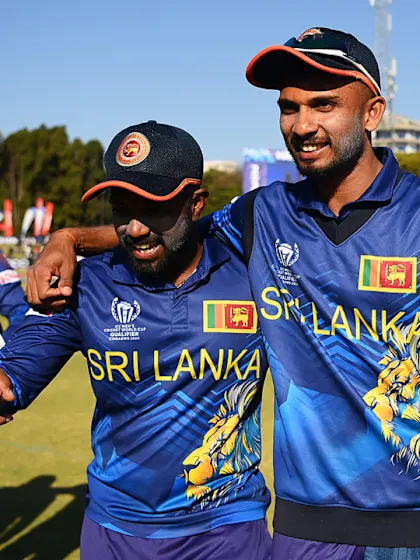 Logo of Captain Dasun Shanaka on Sri Lanka's final triumph and surge through CWC23 Qualifier