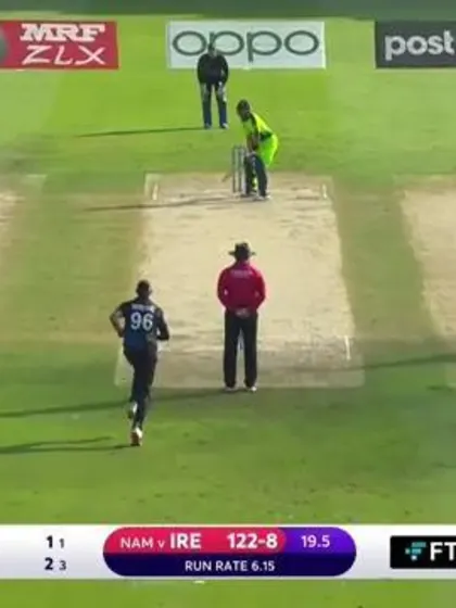 Chaotic scenes to close out Ireland's innings
