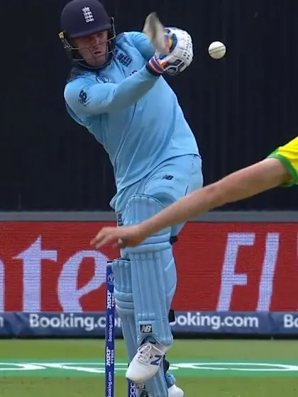 Logo of CWC19 SF: AUS v ENG - Roy is given out for edging down the leg side