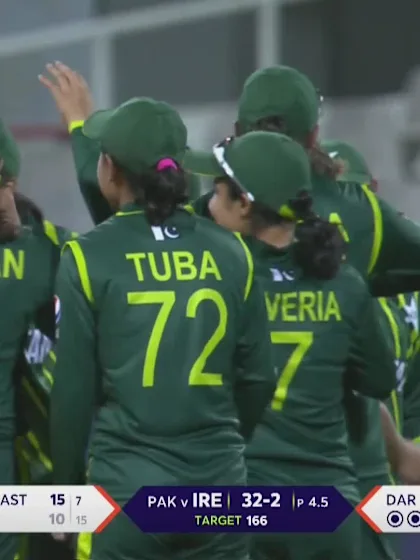 Logo of Wicket-Gaby-Lewis-Pakistan-Women v Ireland ICC T20WC 2023