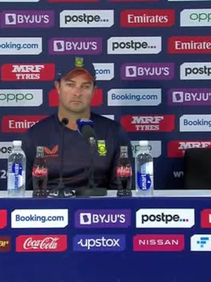 6 November - Sharjah - South Africa Coach Mark Boucher post-match press conference