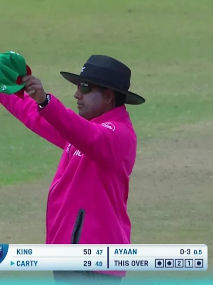 Logo of Keacy Carty - Wicket - West Indies vs Oman