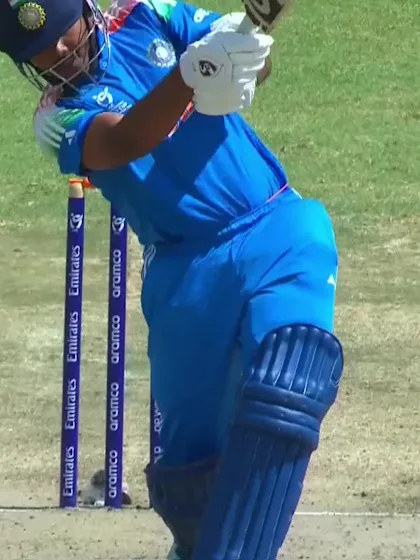 Ayush Mhatre with a Four vs. Afghanistan