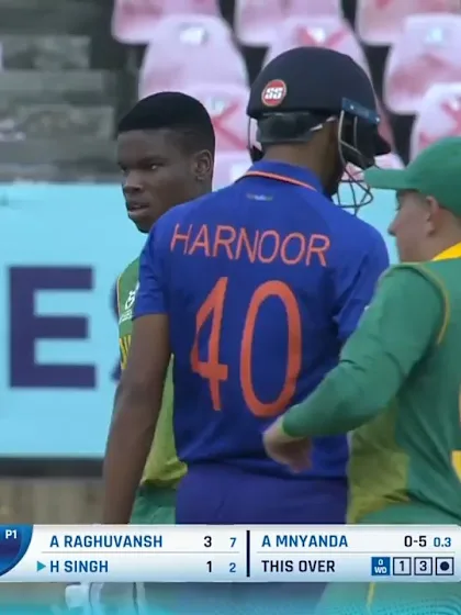 Mnyanda removes the big fish | IND v SA | ICC U19 Men's CWC 2022