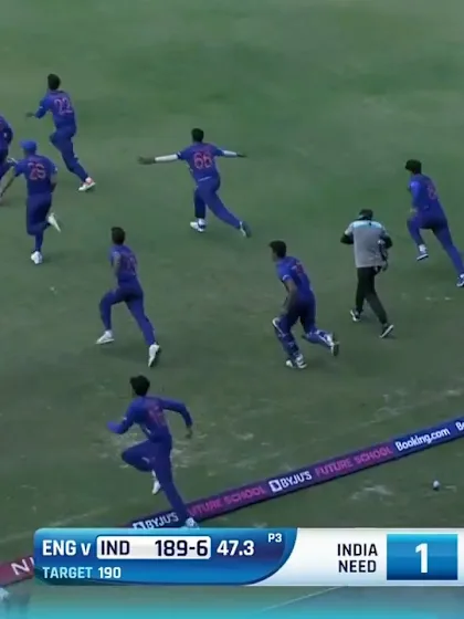 Winning Moment | ENG v IND | ICC U19 Men’s CWC 2022