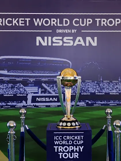 Change to ICC Cricket World Cup Trophy Tour driven by Nissan schedule