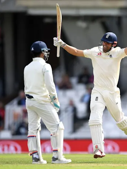 Cook hits epic century in final Test innings as England punish India