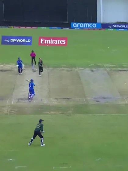 Faisal Khan with a Four vs. Ireland