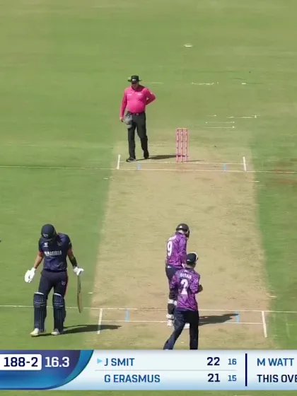 JJ Smit - Wicket - Scotland vs Namibia