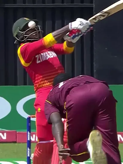 Solomon Mire retires hurt after being struck in the helmet