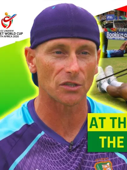 ICC U19 CWC: Training before the final with Bangladesh's strength and conditioning coach